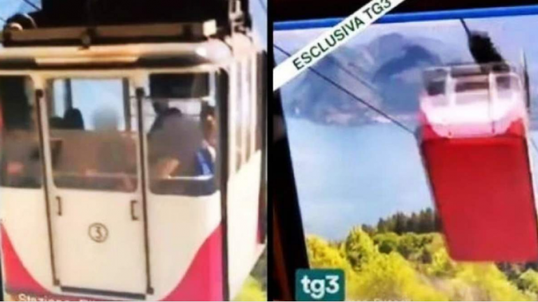 Publikohen momentet tragjike të rënies së kabinës së teleferikut, ku vdiqën 14 persona (VIDEO)