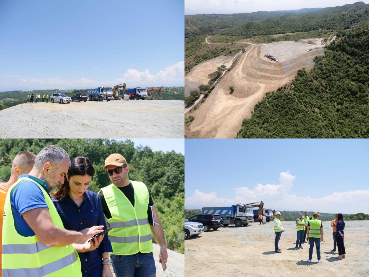 Kryebashkiakja Sako inspekton në terren punimet për ndërtimin e një lagje të re në Ishëm (FOTO)