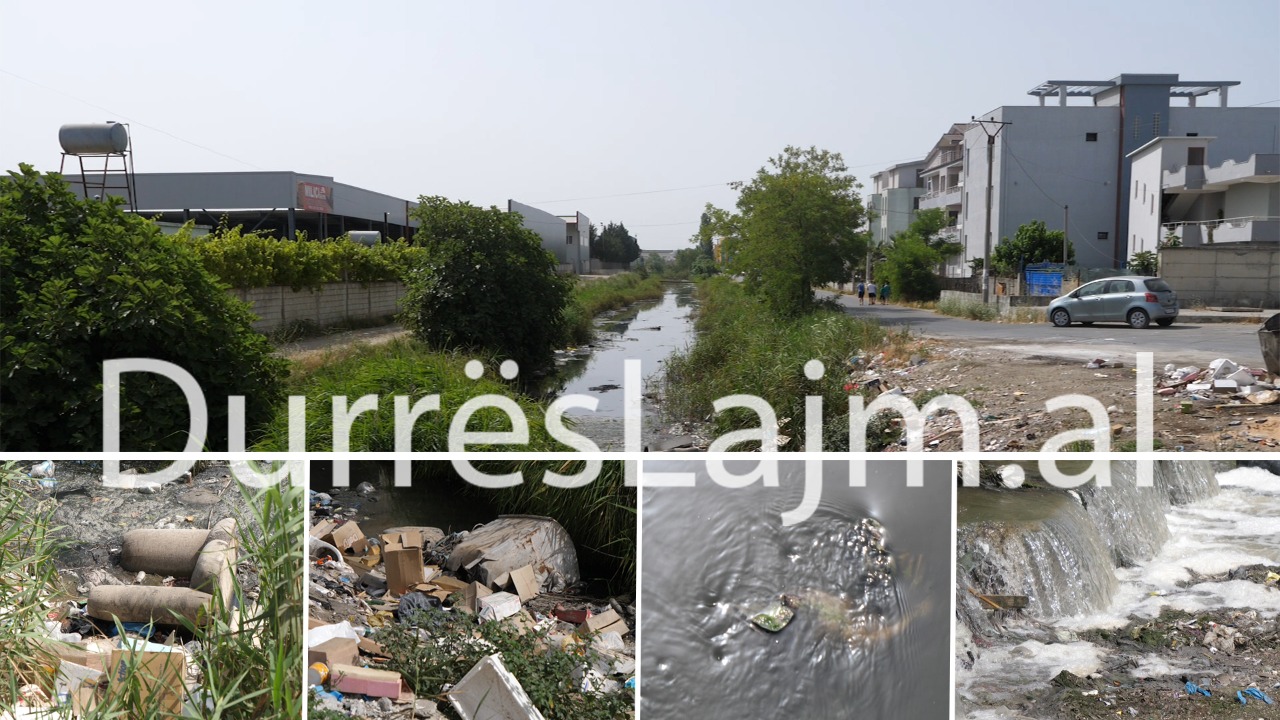Prag katastrofe mjedisore në Durrës, kanali i tejndotur rrezikon shëndetin e banorëve (VIDEO)