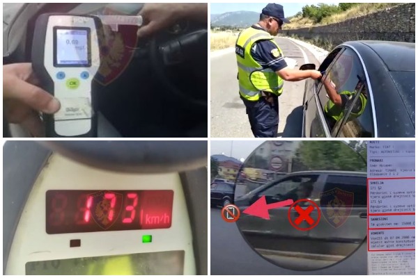 Policia Rrugore arreston 9 drejtues mjetesh, pezullon 63 patenta dhe vendos mbi 2900 gjoba në 24 orë (VIDEO)