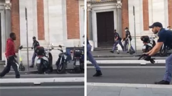 Me thikë në dorë terrorizoi kalimtarët në rrugët e Romës, policia plagos 44-vjeçarin