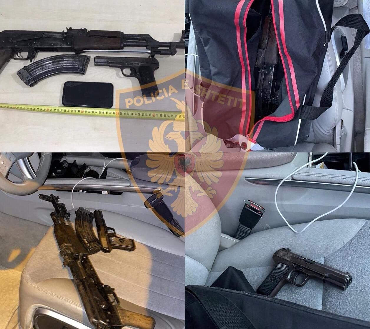 Lëvizte me armë e municion luftarak në makinë, arrestohet 28-vjeçari