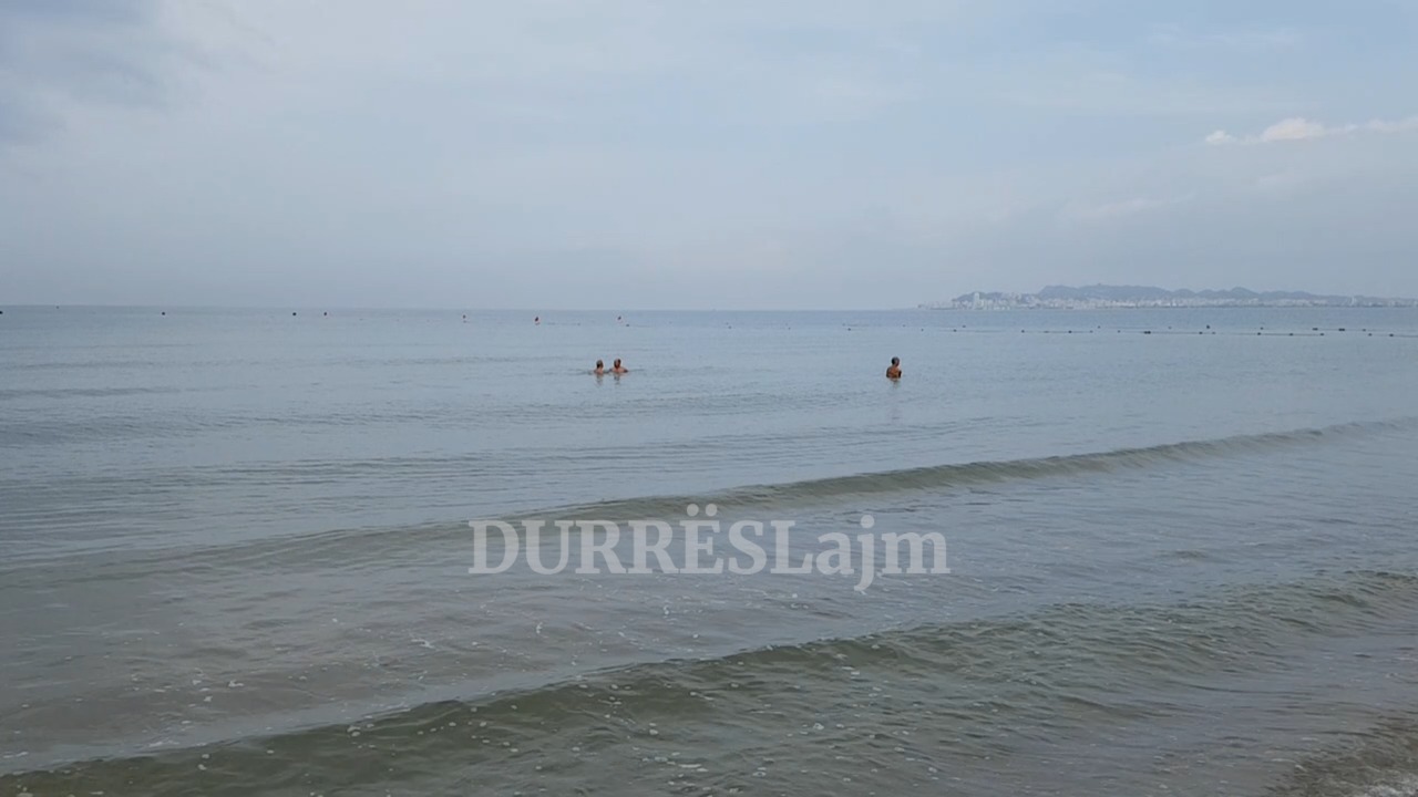 Moti i vranët &#8220;tremb&#8221; pushuesit në plazhin e Durrësit (VIDEO)