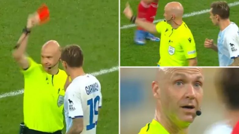 Gafa e gjyqtarit anglez në Champions! Përjashton nga loja futbollistin me vetëm një karton të verdhë, por më pas…