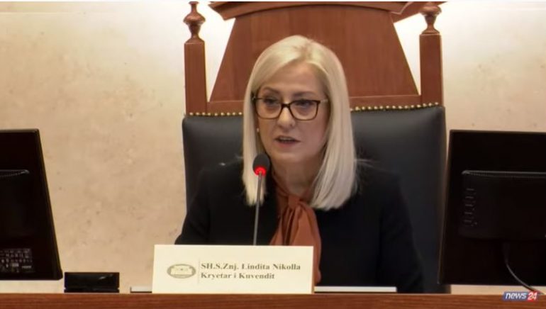 Nikolla e nis nga Kosova vizitën e saj të parë zyrtare si kryeparlamentare