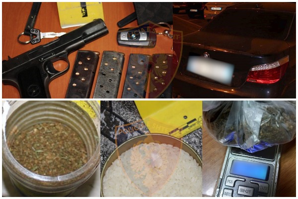 Kokainë, armë zjarri e municion luftarak, arrestohen dy të mitur dhe një 27-vjeçar