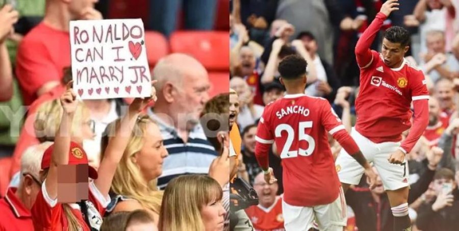 Ronaldo a mund të martohem me djalin tënd? Tifozja tërheq vëmendjen