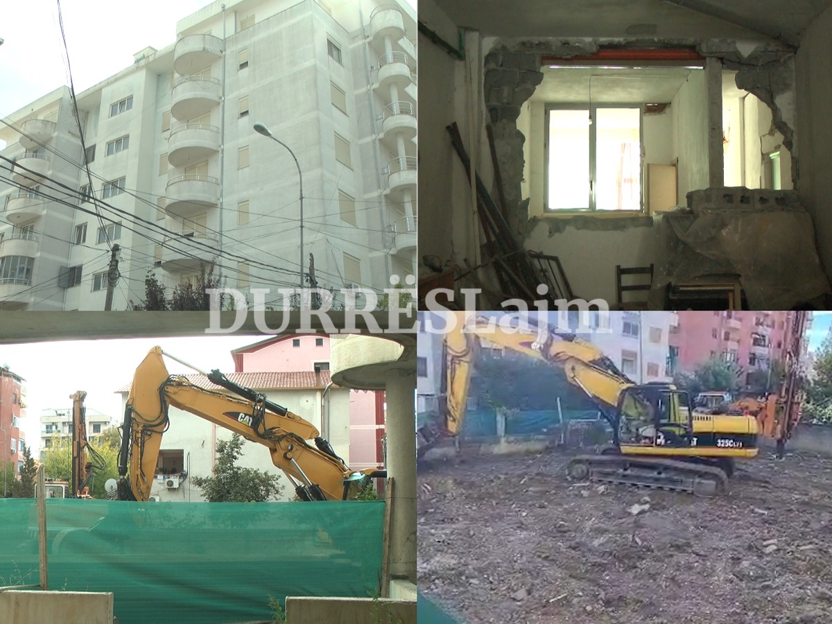 Durrës, pallati i dëmtuar nga tërmeti, kërcënohet nga një tjetër rrezik (VIDEO)