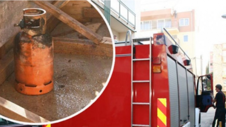Shpërthen bombola e gazit, përfshihet nga flakët banesa