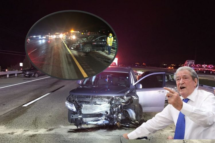 &#8220;Na doli një mjet përpara!&#8221;/ Si u përfshi makina e eskortës së Berishës në aksident, reagon policia