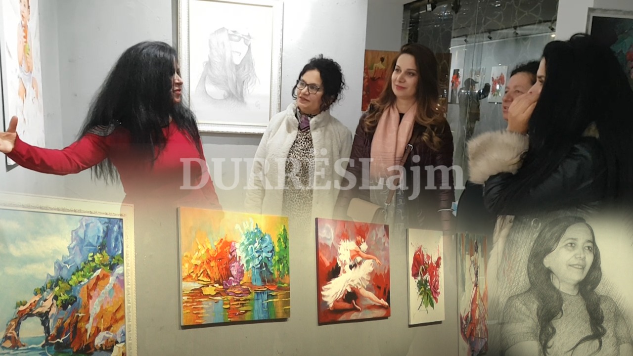Piktorja Zengjine Naçi vjen me ekspozitën &#8220;Mrekullia e lapsit&#8221;, 65 punime të punuara me mjaft mjeshtëri (VIDEO)