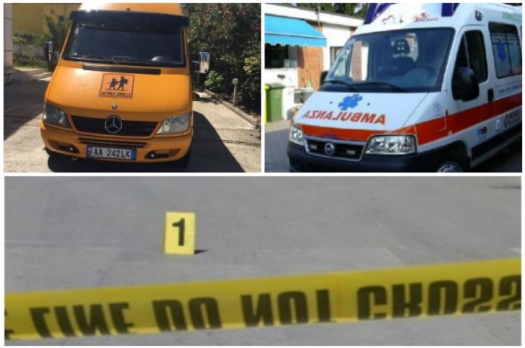 Furgoni i shkollës përplaset me një mjet, në spital mësuesja dhe 13 nxënës për kontroll mjekësor