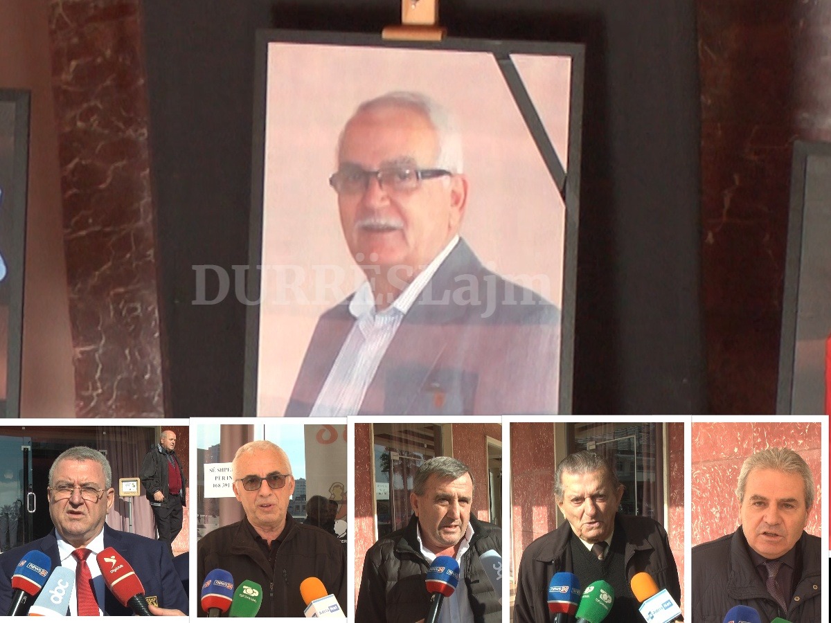 Durrës, i jepet lamtumira e fundit, ish-futbollistit Vladimir Ajazi (VIDEO)