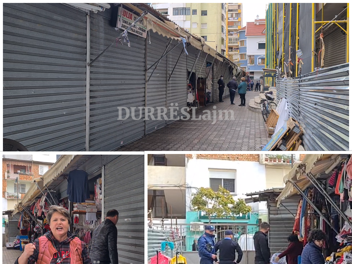 &#8220;Kjo është poshtërsi, po na heqin bukën e gojës!&#8221; 20 tregtarë në Durrës reagojnë të revoltuar për mbylljen e aktivitetit (VIDEO)