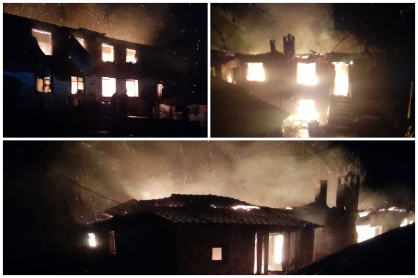 Pallati përfshihet nga flakët, shpëtojnë 3 familjet