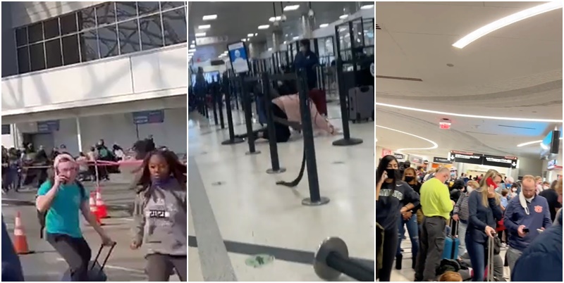 Të shtëna me armë në aeroport, pasagjerët shtrihen në tokë