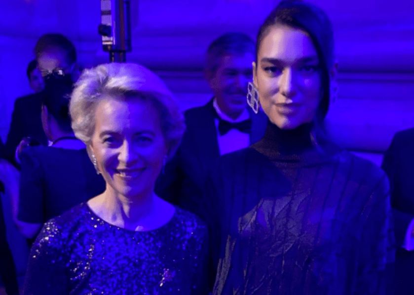 Von Der Leyen takon Dua Lipan në Washington: Me muzikën tënde ke një ndikim të madh në botë