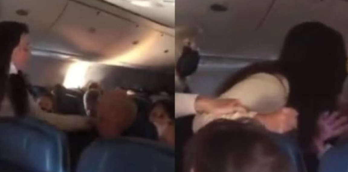 Ndodh dhe kjo! E reja godet dhe pështyn 80-vjeçarin që po hante në avion, ai e quan “k*rvë” (VIDEO)