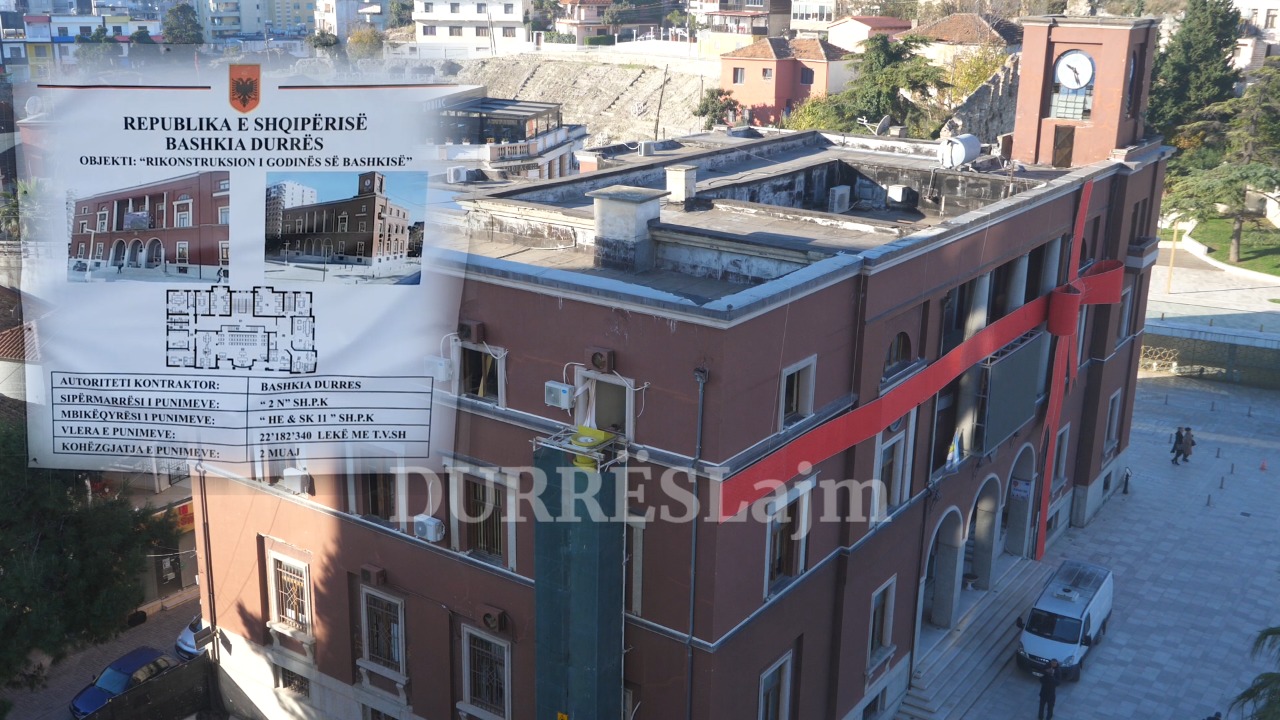 Nis rikonstruksioni i godinës së bashkisë Durrës, punimet do të zgjasin dy muaj (VIDEO)