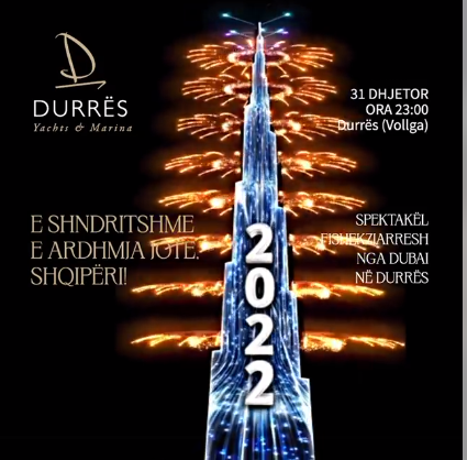 Nata e ndërrimit të viteve në Durrës, koncert në shesh dhe spektakël fishekzjarresh