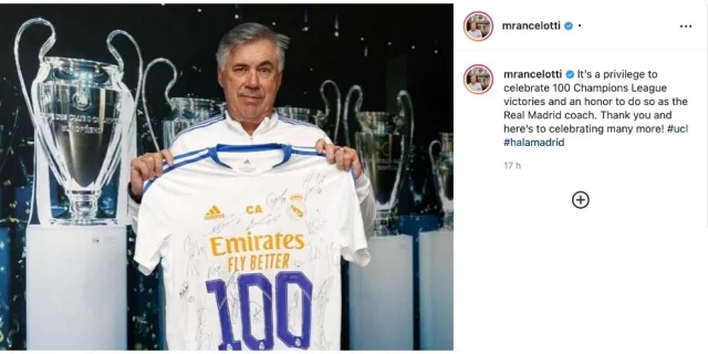 Shifra rekord në Champions për Ancelottin, feston 100 fitore