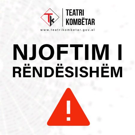 Mbyllet Teatri Kombëtar, 2 aktorë rezultojnë të infektuar me Covid