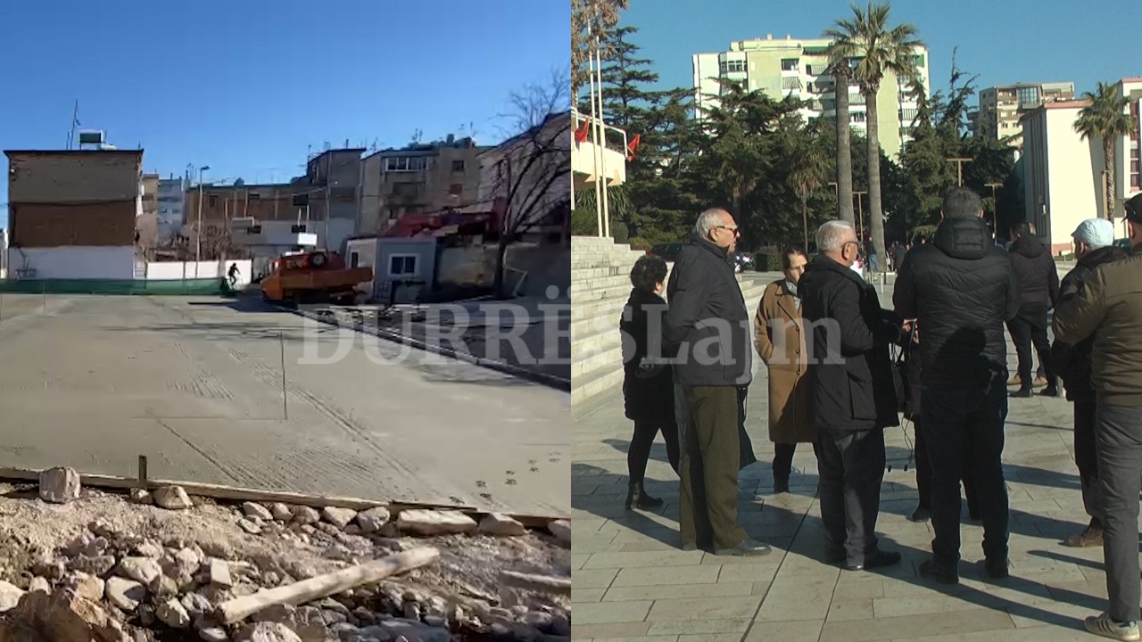 Durrës, protestojnë banorët e pallatit që po rindërtohet: Nuk po bëjnë themele të reja, refuzojmë të futemi në atë godinë (VIDEO)