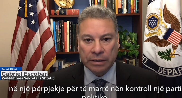 SHBA “shuplakë” Berishës, Escobar dënon dhunën në PD:  Nuk merret partia me forcë