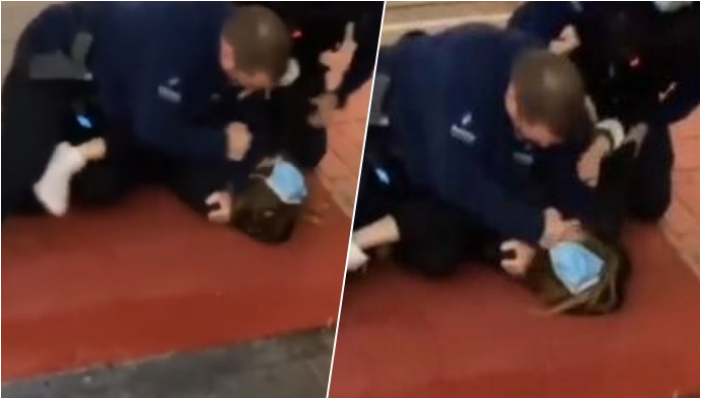 Pamjet trondisin opinionin publik/ Momenti kur policët dhunojnë një 14-vjeçare (VIDEO)