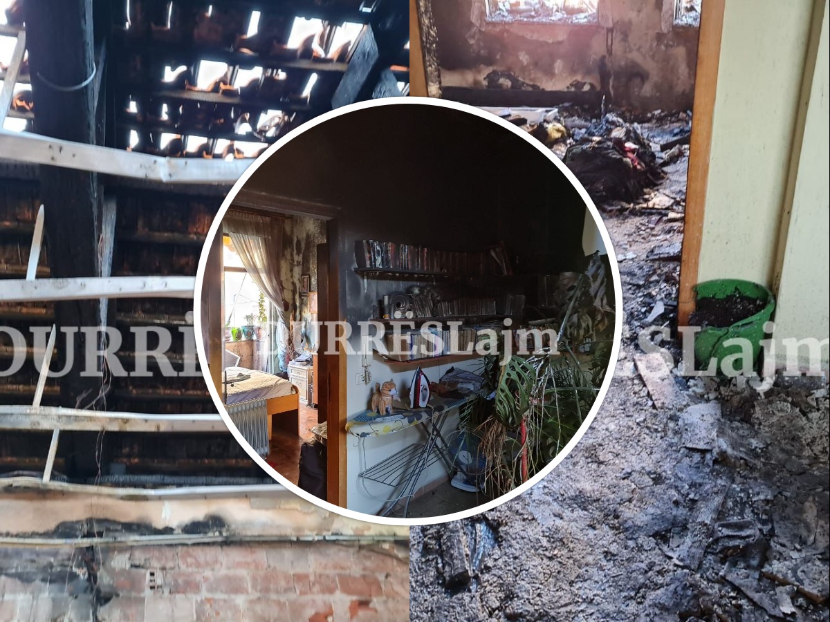 Zjarr në një banesë në lagjen nr.5 në Durrës, dëme të mëdha (FOTO)