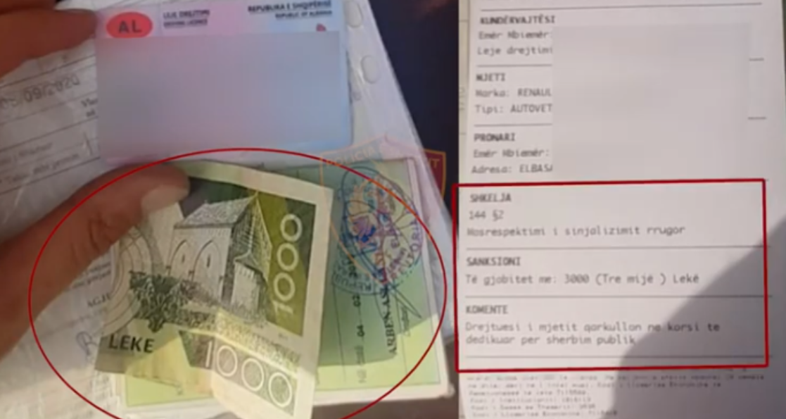 I riu fut 20 mijë lekë mes dokumenteve për të korruptuar policin, por e pëson