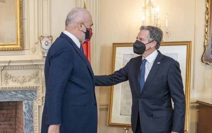 Takimi me Ramën, Blinken: SHBA mbështet anëtarësimin e Shqipërisë në BE