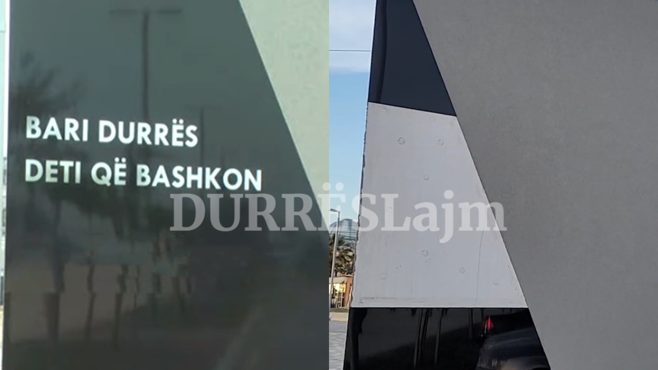 Dëmtohet monumenti në Durrës, u inaugurua vetëm pak muaj më parë (FOTO &#038; VIDEO)