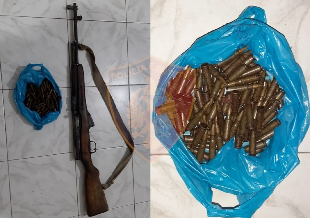 Pushkë dhe municione pa leje, arrestohet 57-vjeçari