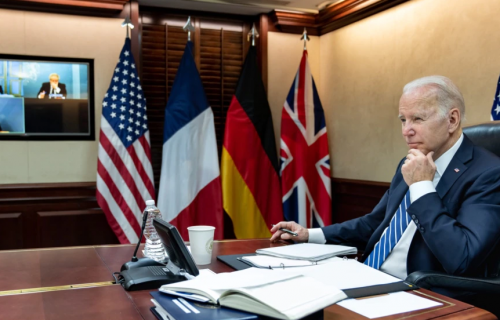 Biden dhe aleatët evropianë rikonfirmojnë vendosmërinë për masa të mëtejshme ndaj Rusisë