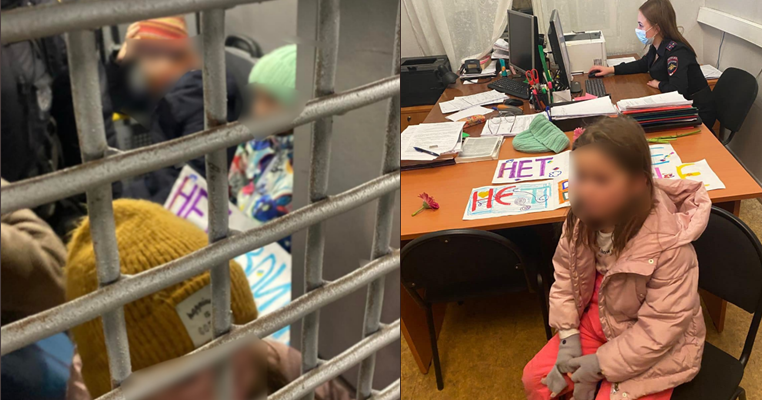 Protestuan kundër luftës, fëmijët e shkollave fillore ruse arrestohen