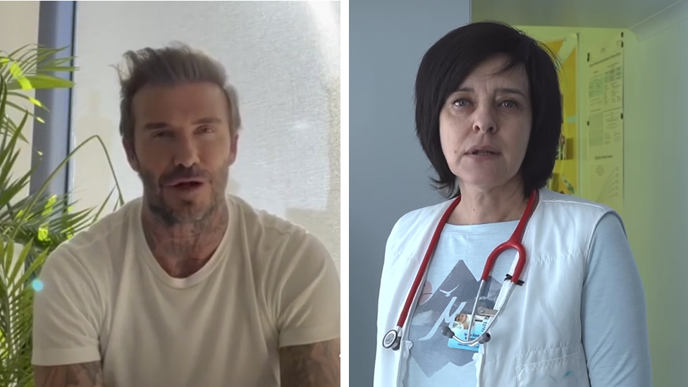 David Beckham i jep llogarinë e “Instagramit” një mjekjeje ukrainase për të postuar pamje nga puna e tyre