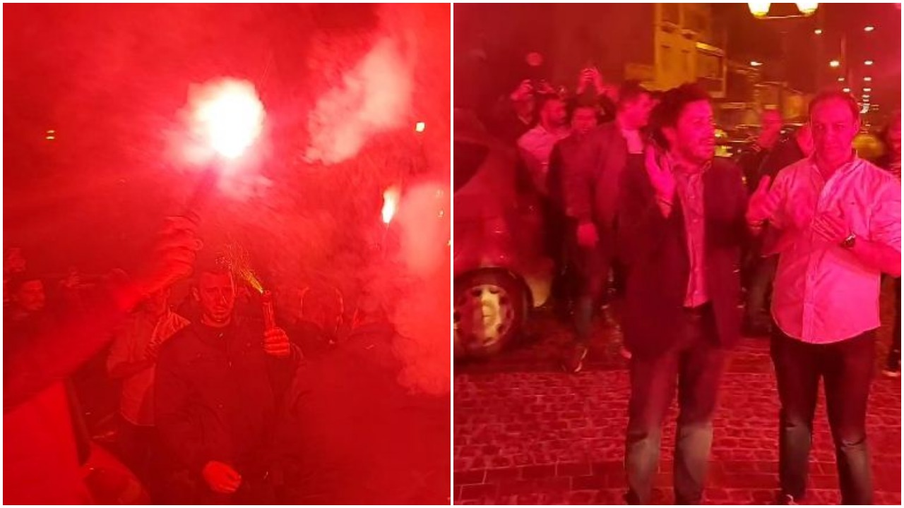 “Hajdeni se dhe ju keni fituar”, pamjet nga festa me fishekzjarre në rrugë pas fitores së koalicionit të Dritan Abazoviçit