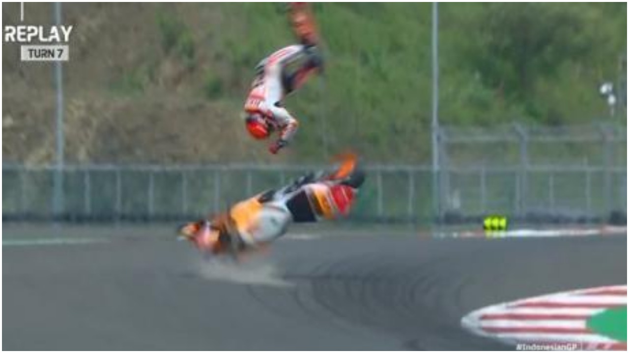 Piloti Marc Marquez rrezikon jetën nga aksidenti me 180 km/h