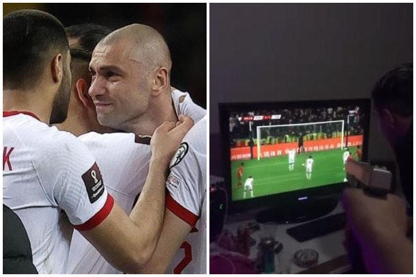 VIDEO/ Humbi penalltinë vendimtare, tifozi i gjuan me armë Burak Jilmazit nga … televizori