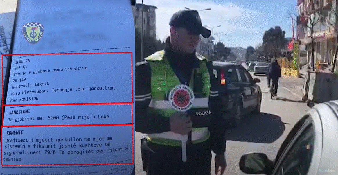 Durrës, Policia Rrugore bën bilancet e një jave: Arrestohen dy shoferë, pezullohen 22 patenta, vendosen mbi 1200 gjoba (VIDEO)