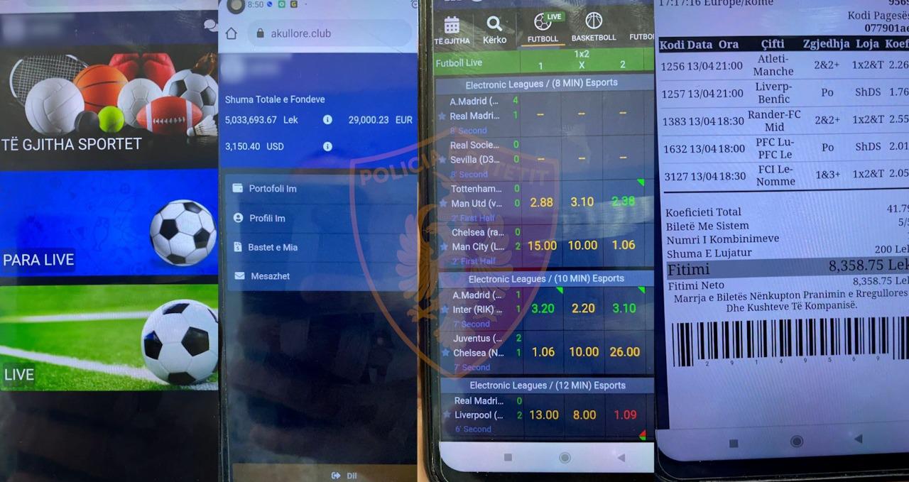 Arrestohet i riu në Kavajë, si u kap duke ushtruar  lotari sportive me celular