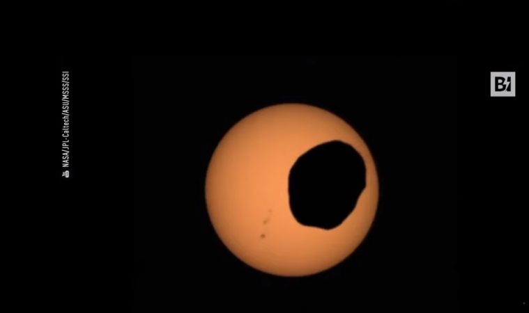 Eklipsi i Diellit i parë nga Marsi, video spektakolare realizuar nga NASA