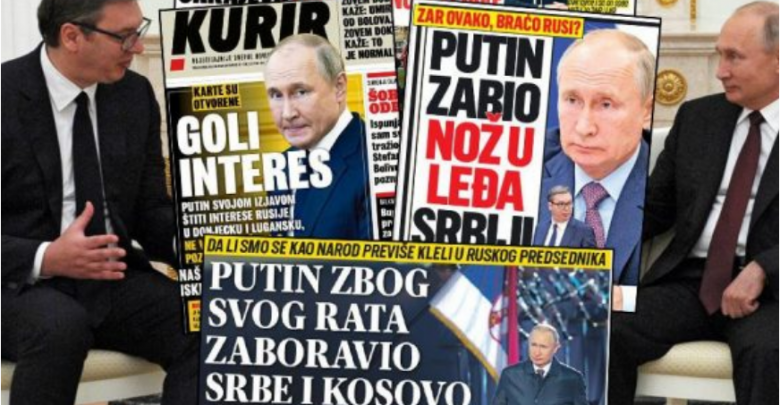 Serbia sulmon Putin: Njohu Kosovën, vëllezërit rusë na lanë konflikti botëror mbi kurriz