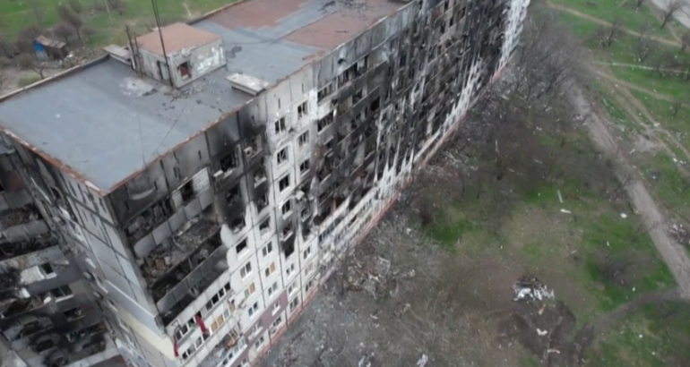 Rusia publikon pamjet me dron nga Mariupoli (VIDEO)