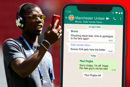 “Paul Pogba largohet nga chat”, i bën dalje Man.United edhe në WhatsApp