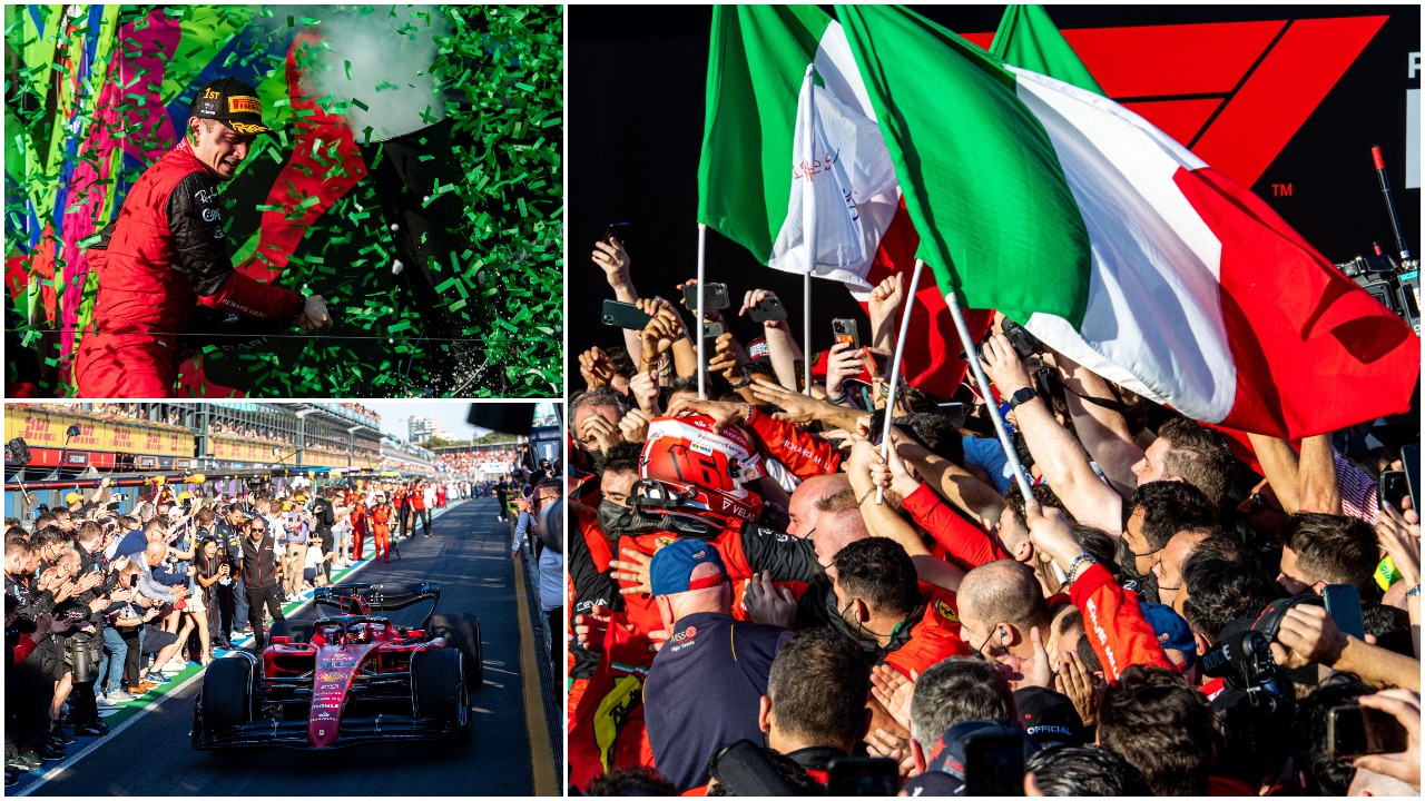 “Super Ferrari, fitojmë Botërorin”/ Festë e kuqe në Australi, Leclerc i pagabueshëm! Verstappen jashtë