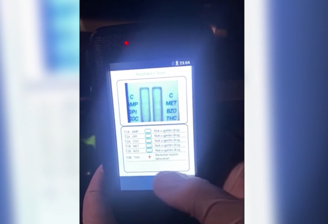 I bëjnë testin e drogës me aparatin “AquilaScan” dhe rezulton pozitiv, pranga 21-vjeçarit (VIDEO)