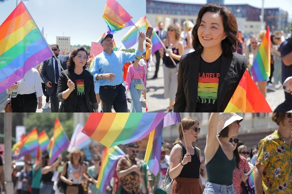 Ambasadorja Kim në krah të komunitetit LGBTI në “Marshimin e Krenarisë”: Të përkushtuar ndaj të drejtave të njeriut