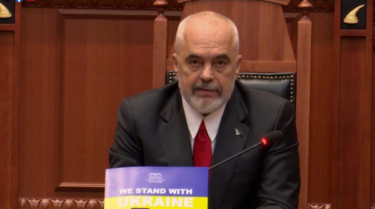 Fjalimi i Zelenskyt në Kuvend, Rama: I gjithë kombi ynë, përfshirë edhe Kosovën është rreshtuar krah jush
